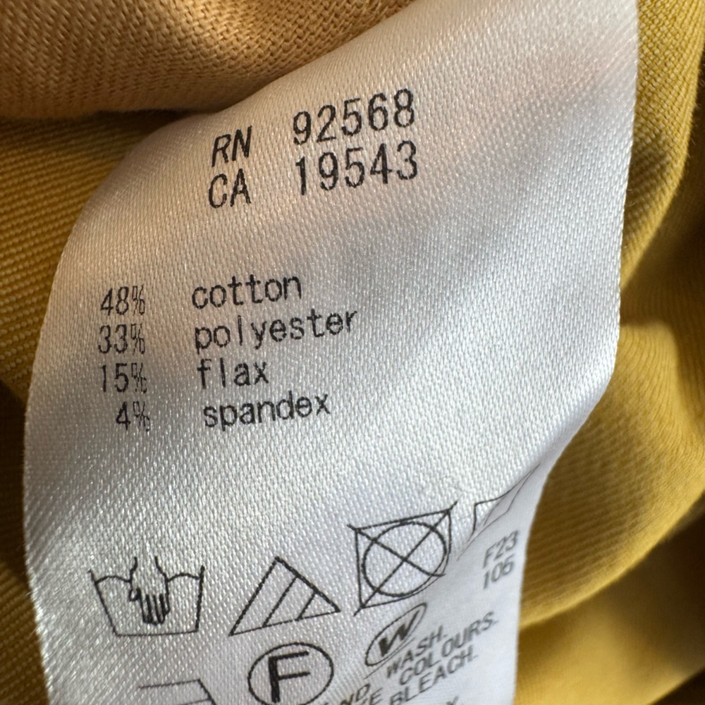 Mustard Yellow Belted Midi Skirt High Waist A Line Boho Size 6 23X - Picture 7 of 7